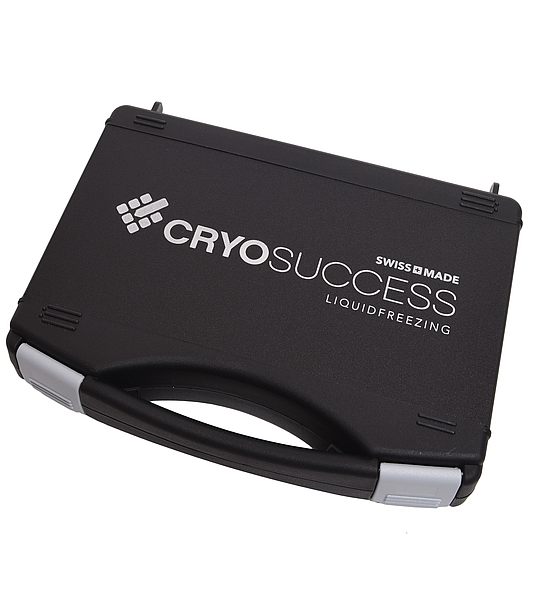 CryoSuccess® in schwarzer Plastik-Box