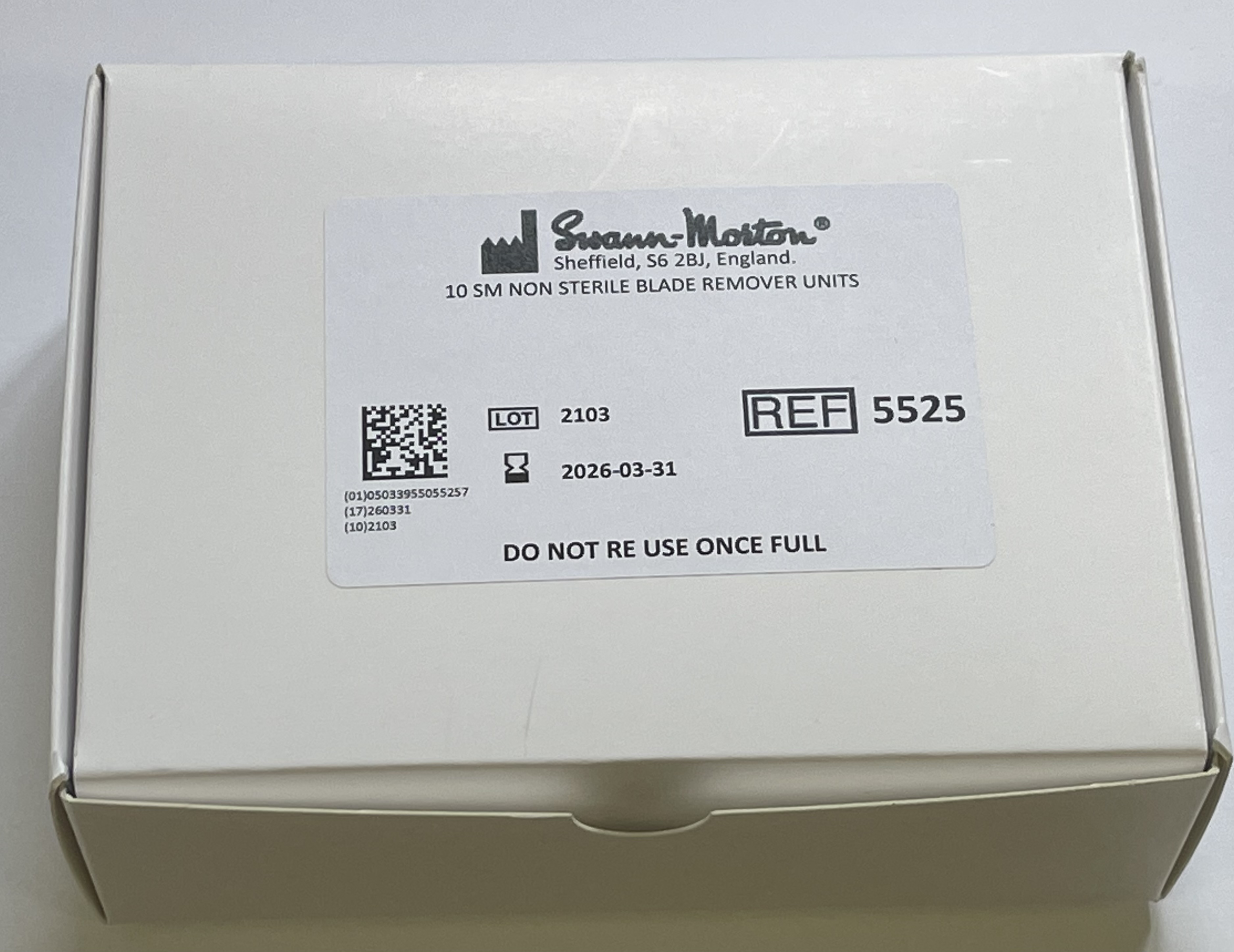 Swann-Morton® Klingen-Entferner Box, Schachtel à 10 Stück