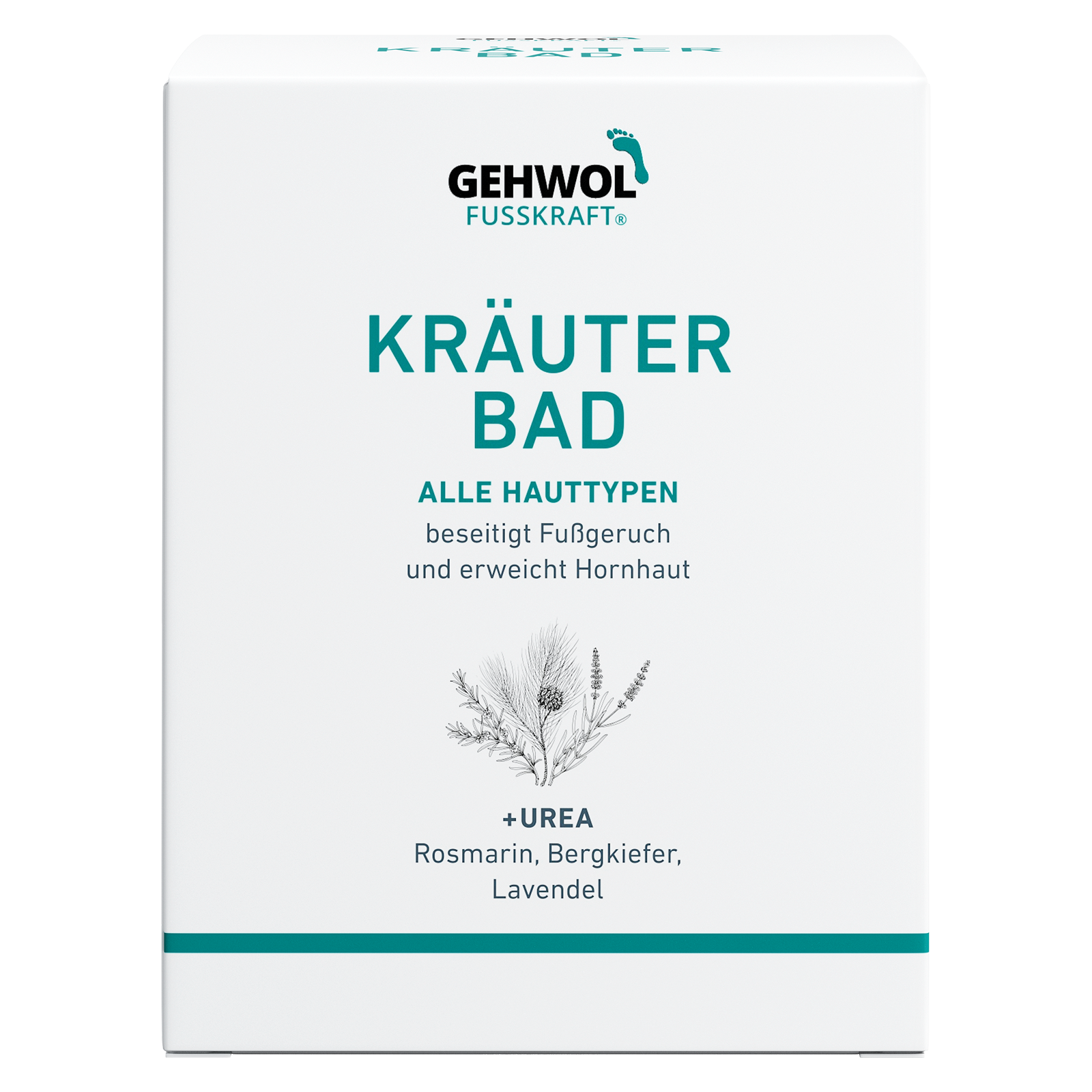 GEHWOL FUSSKRAFT® Kräuter Bad (Farbe Grün) 200 g, 10 Portionen-Beutel à 20 g mitte