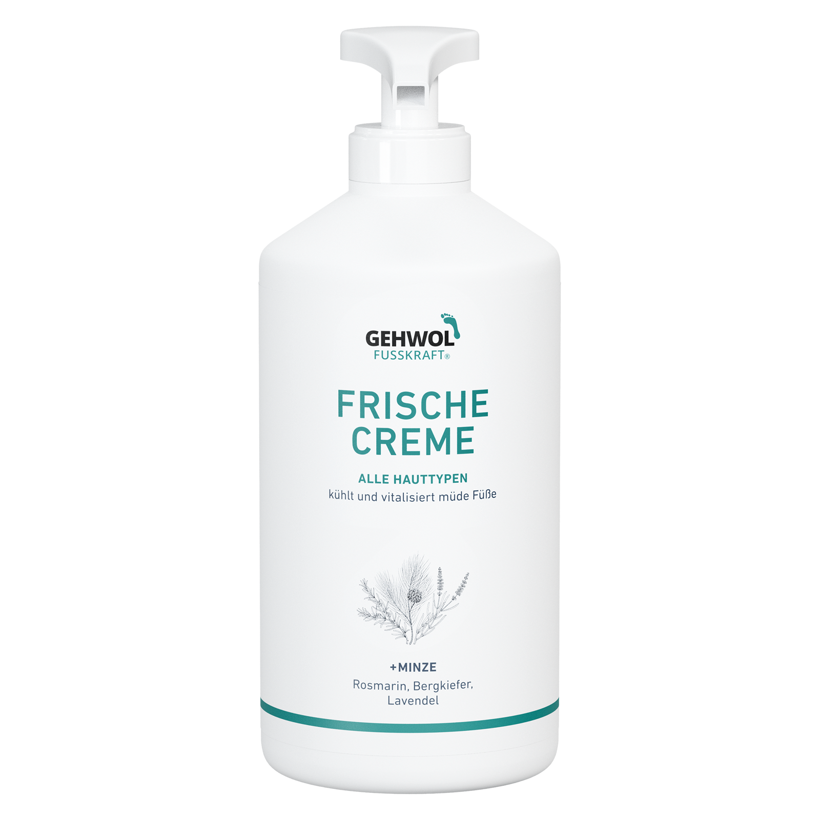 GEHWOL FUSSKRAFT® Frische Creme (Mint), 500 ml