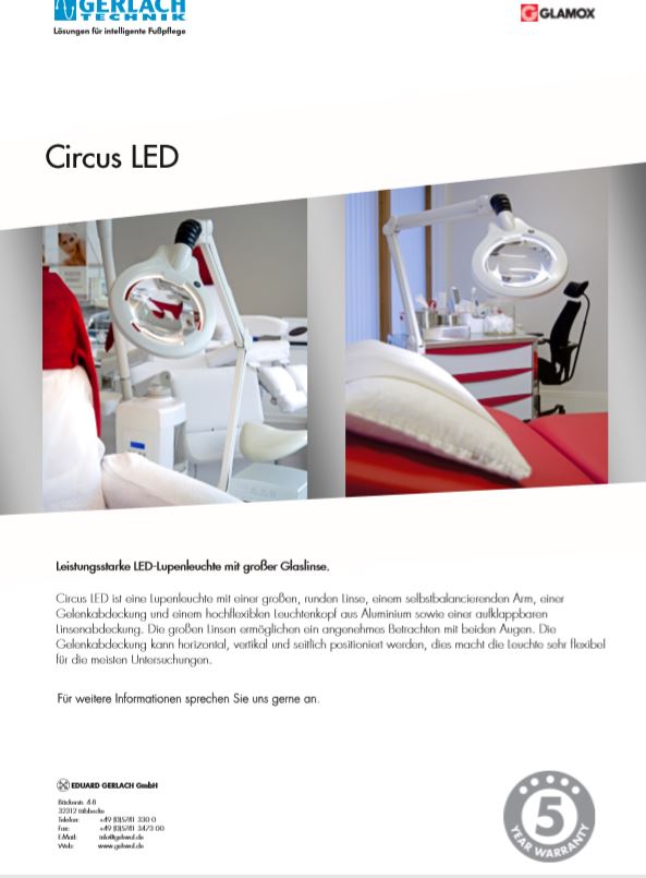 Luxo LED Circus weiss 230V/50Hz