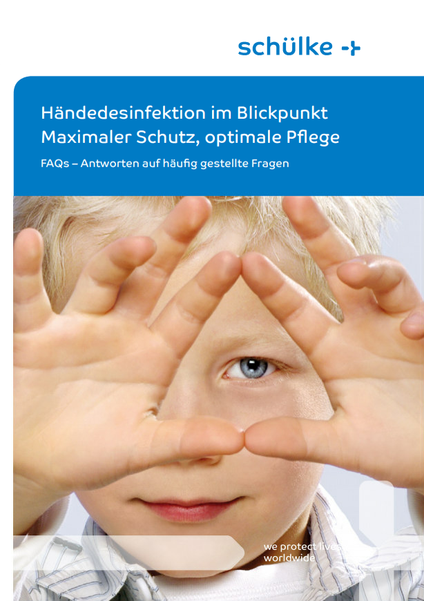 Schülke® Broschüre A5 'Händedesinfektion im Blickpunkt', 12 Seiten
