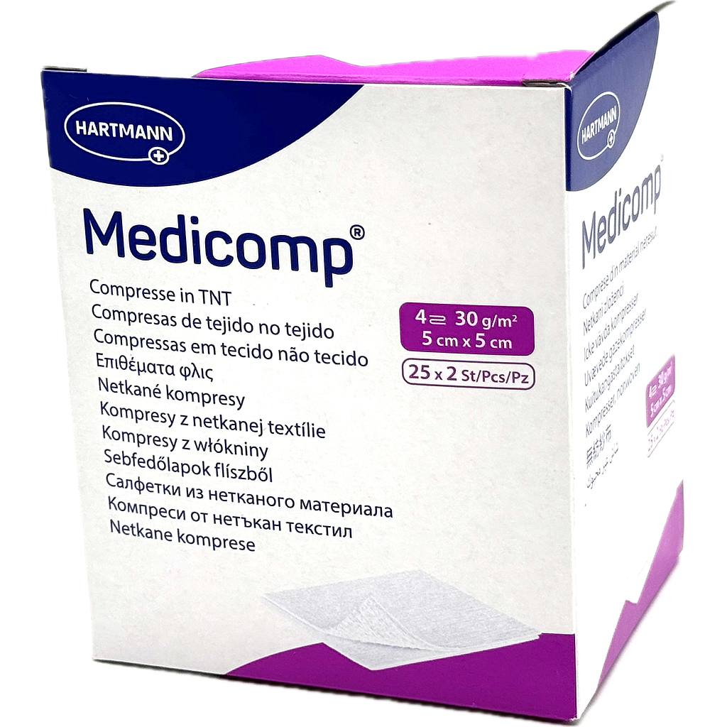 IVF Hartmann Medicomp Vliesstoffkompresse 5 X 5 Cm 25 X 2 St ck 