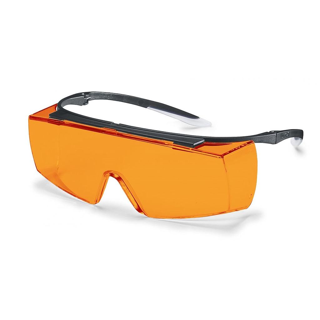 UVEX Schutzbrille für Polymerisation Super f OTG Gestell schwarz, orange Scheiben