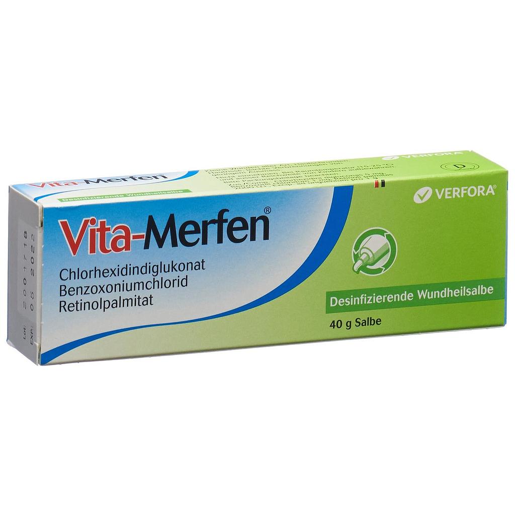 Vita-Merfen® Desinfizierende Wundheilsalbe, Tube 40 g (nur für berechtigte Personen)