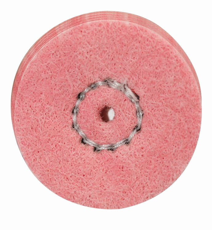 Busch Schwabbelscheibe 9544F, 220, pink, aus imprägnierter Baumwolle zur Glanzpolitur, 6 Stück