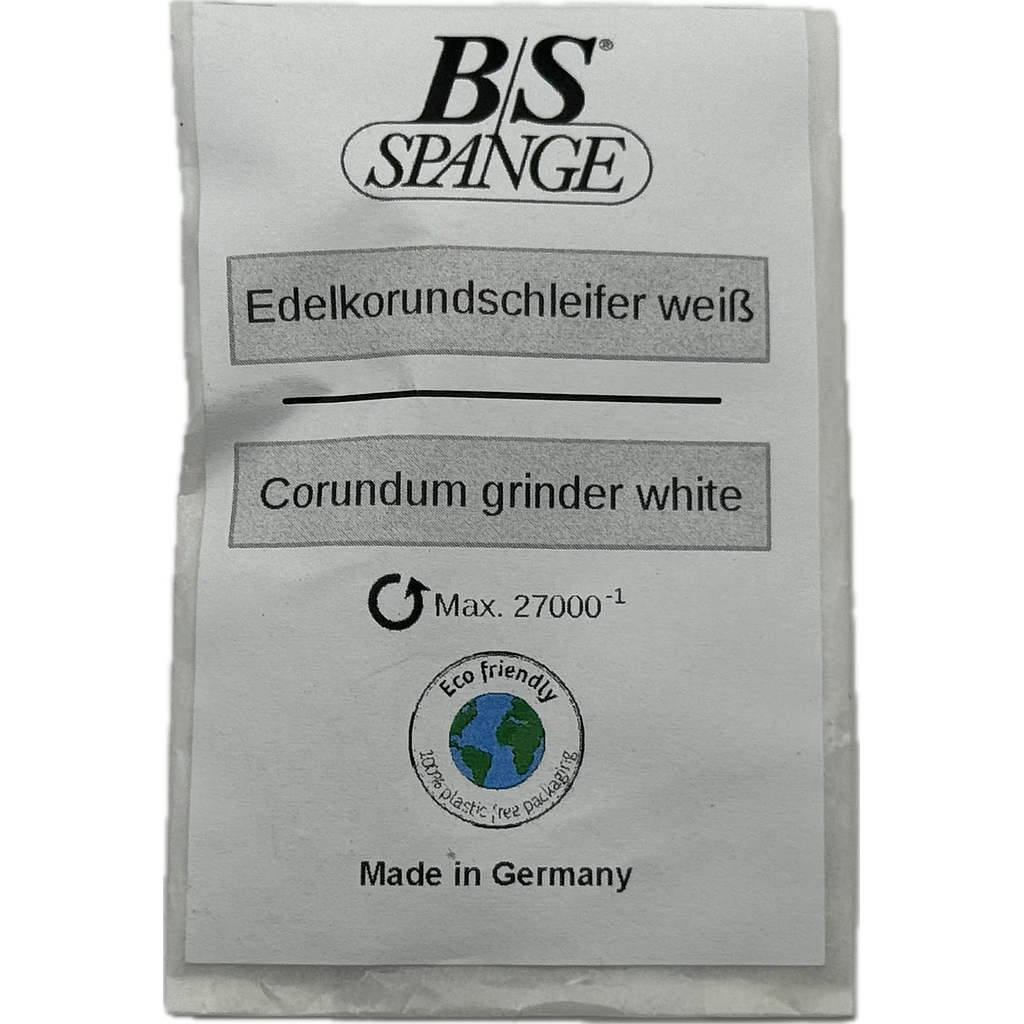 B/S-Spange Edelkorund Schleifkörper 453 / 100, weiss, 1 Stück