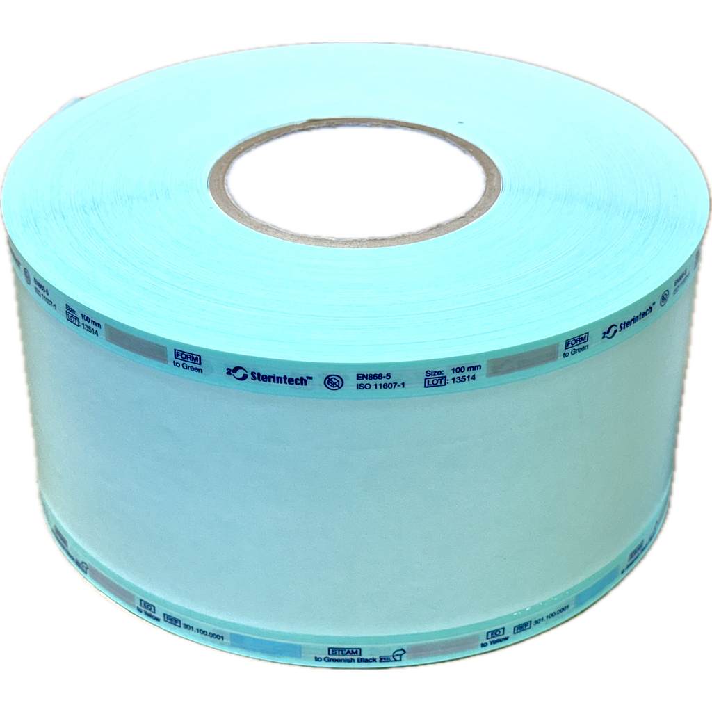 Sterintech™ Sterilverpackung  Sterilfolie, Rolle mit Folienseite aussen 100 mm x 200 m