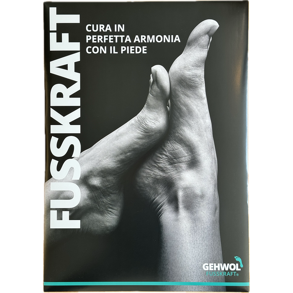 GEHWOL FUSSKRAFT® Manifesto 'Cura in armonia', Format DIN A2 - 42 x 60 cm