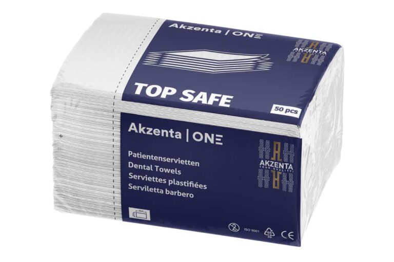 Akzenta® Top Safe Patientenservietten 33 x 45 cm, star white, 3-lagig, Pack à 50 Stück