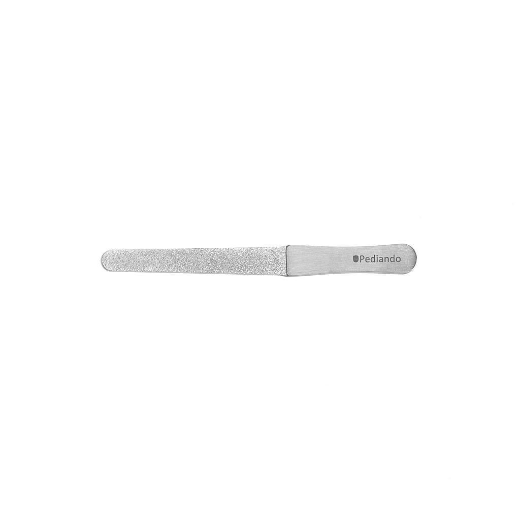 Pediando® Saphir Nagelfeile 521811213, inox, 10.5 cm, flach, rund, sterilisierbar